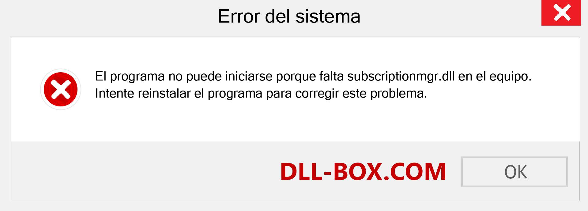 ¿Falta el archivo subscriptionmgr.dll ?. Descargar para Windows 7, 8, 10 - Corregir subscriptionmgr dll Missing Error en Windows, fotos, imágenes