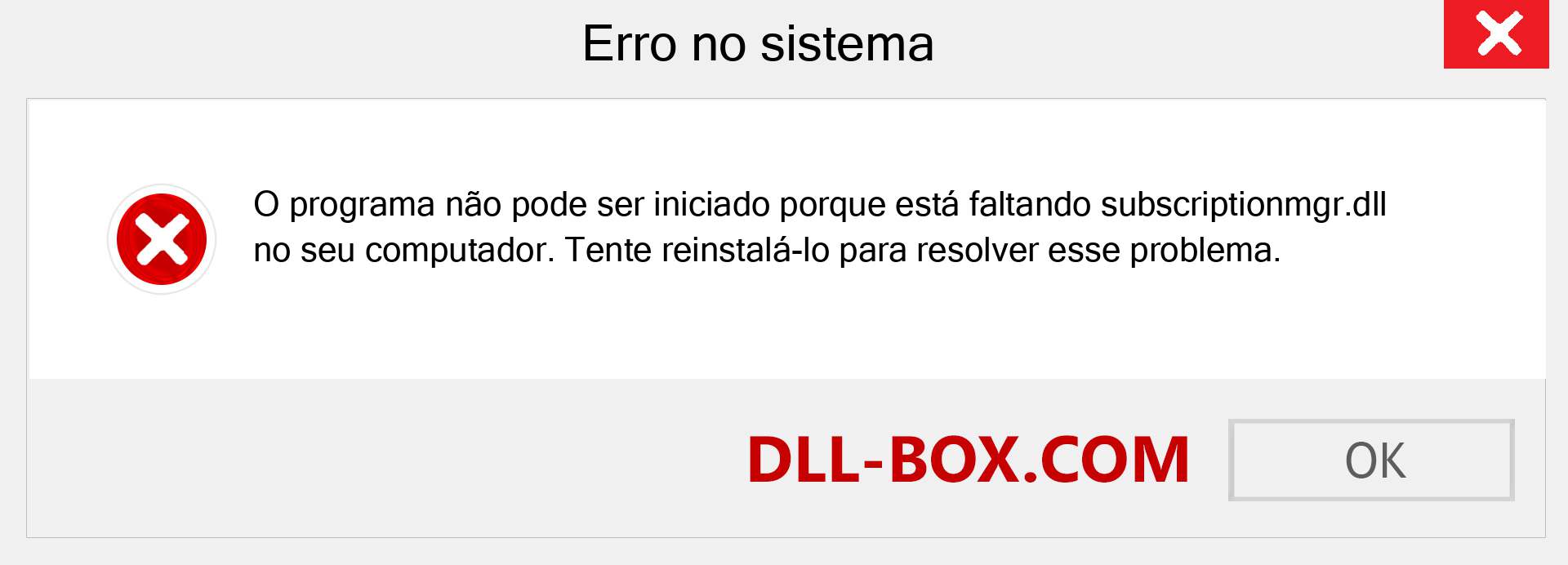 Arquivo subscriptionmgr.dll ausente ?. Download para Windows 7, 8, 10 - Correção de erro ausente subscriptionmgr dll no Windows, fotos, imagens